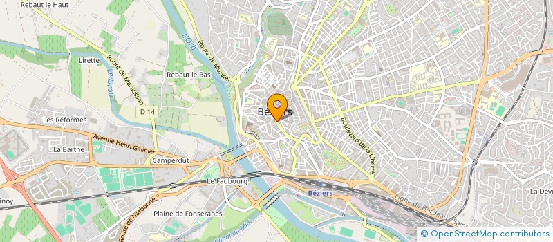 localisation de l'entreprise SOC BITERROISE DE TERRASSEMENT à BEZIERS