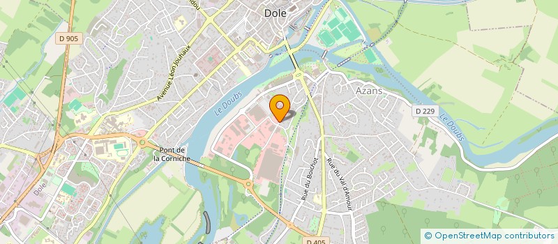 localisation de l'entreprise SOC BLANCHISSERIE ROUX à DOLE