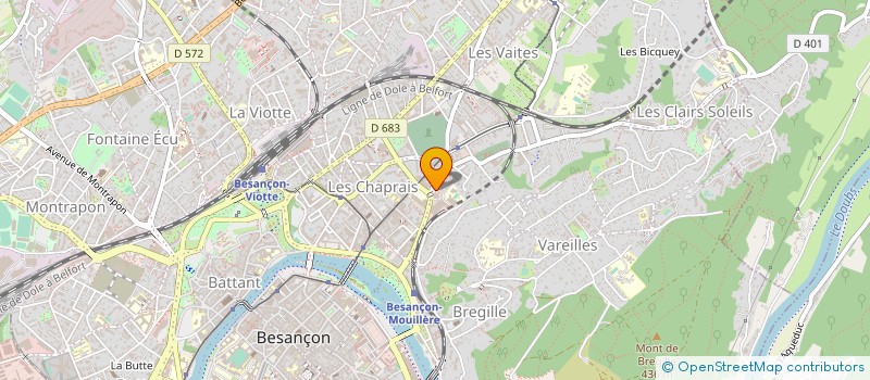 localisation de l'entreprise SOC BLEU HORIZON  BESANCON