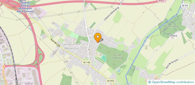 localisation de l'entreprise SOC BOIS FONTAINE  SAINGHIN-EN-MELANTOIS