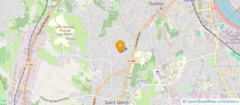 localisation de l'entreprise SOC BONIN à SAINT-GENIS-LAVAL