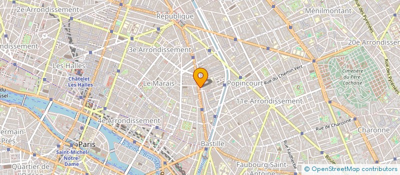 localisation de l'entreprise SOC BONNEFOY DORMEAU  PARIS