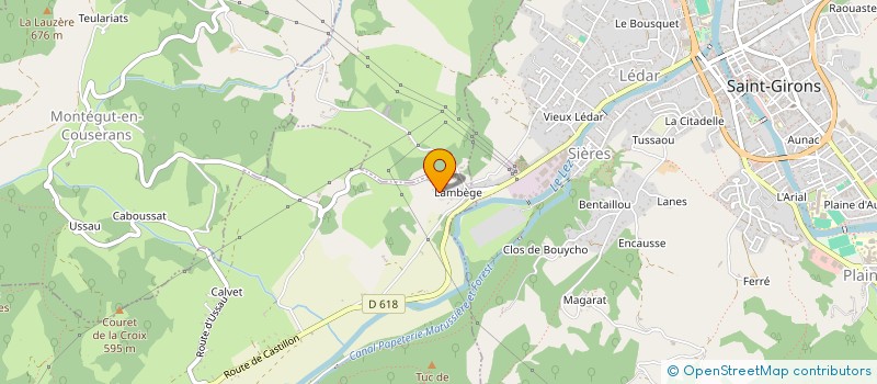 localisation de l'entreprise SOC BONZOM à MOULIS