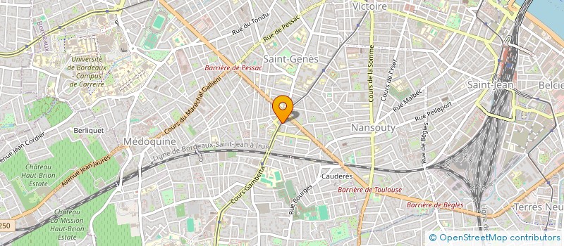 localisation de l'entreprise SOC BORDEAUX RESTAURATION  TALENCE