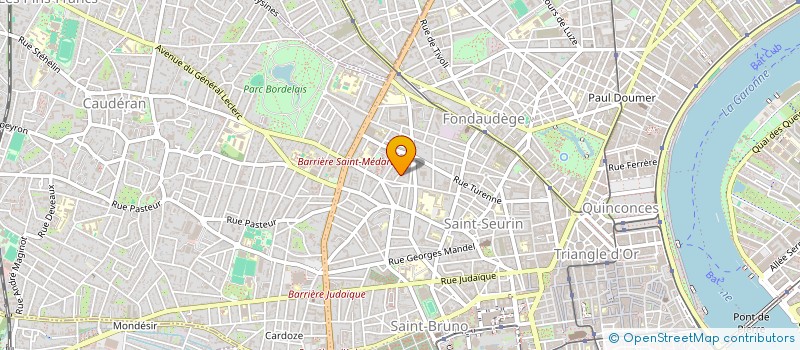 localisation de l'entreprise SOC BORDELAISE DE PEINTURE à BORDEAUX
