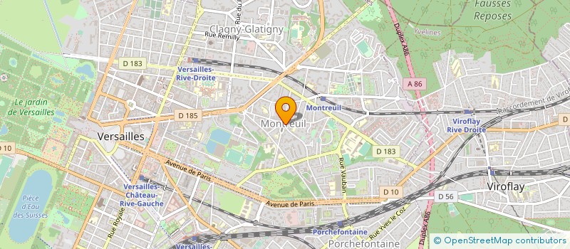 localisation de l'entreprise SOC BOUAZZA SCHUTZ à VERSAILLES