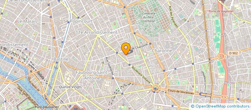 localisation de l'entreprise SOC BOUCHERIE DES BOULETS  PARIS