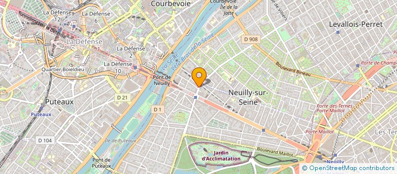 localisation de l'entreprise SOC BOUCHERIE DU CHATEAU à NEUILLY-SUR-SEINE
