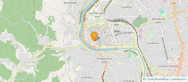 localisation de l'entreprise SOC BOUCHERIE PONT DU GARD à ALES
