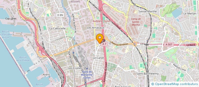 localisation de l'entreprise SOC BOUIT ET BENSUSSAN à MARSEILLE