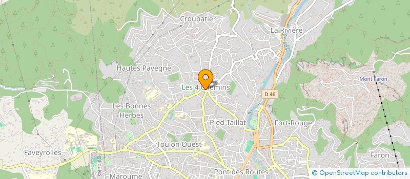 localisation de l'entreprise SOC BOUL PATISSERIE DES 4 CHEMINS à TOULON