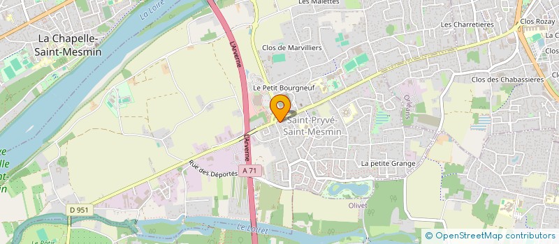 localisation de l'entreprise SOC BOULANGERIE PATISSERIE MAIGNAN à SAINT-PRYVE-SAINT-MESMIN