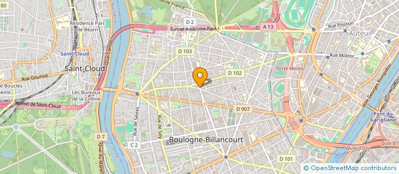 localisation de l'entreprise SOC BOULOGNE DISTRIBUTION à BOULOGNE-BILLANCOURT
