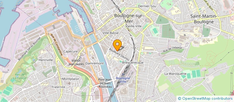 localisation de l'entreprise SOC BOULONNAISE DE PEINTURE INDUSTRIELLE à BOULOGNE SUR MER