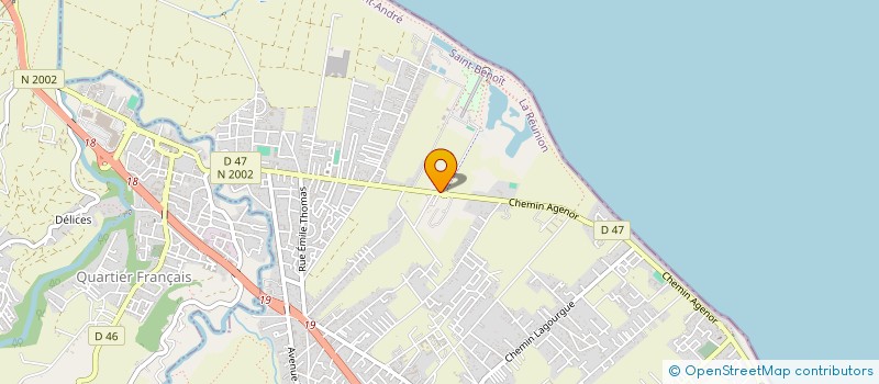 localisation de l'entreprise SOC BOURBONNAISE TRAVAUX ROUTIERS  SAINT-ANDRE