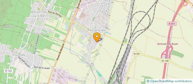 localisation de l'entreprise SOC BOURGUIGNONNE DE TRANSPORTS  PERRIGNY-LES-DIJON