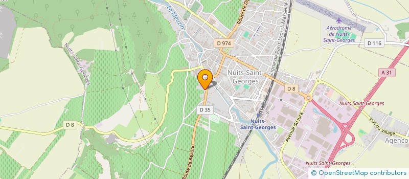 localisation de l'entreprise SOC BOURGUIGNONNE EXPLOITATION VITICOLE à NUITS-SAINT-GEORGES