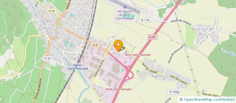 localisation de l'entreprise SOC BOURGUIGNONNE HOTELIERE DESFOSSEY à NUITS-SAINT-GEORGES