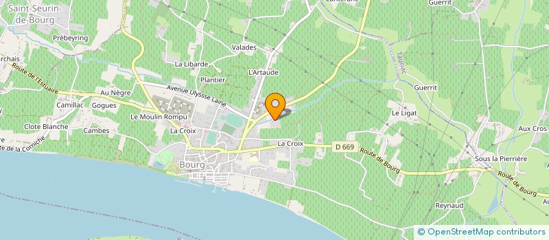 localisation de l'entreprise SOC BOURQUAISE DE TRAVAUX PUBLICS (SBTP) à BOURG