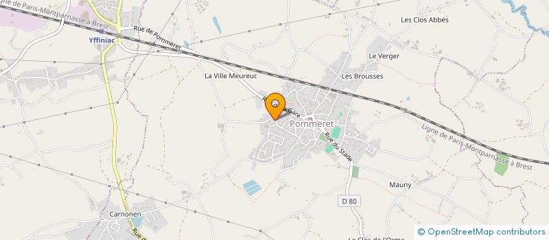 localisation de l'entreprise SOC BRE ET LE COQ à POMMERET