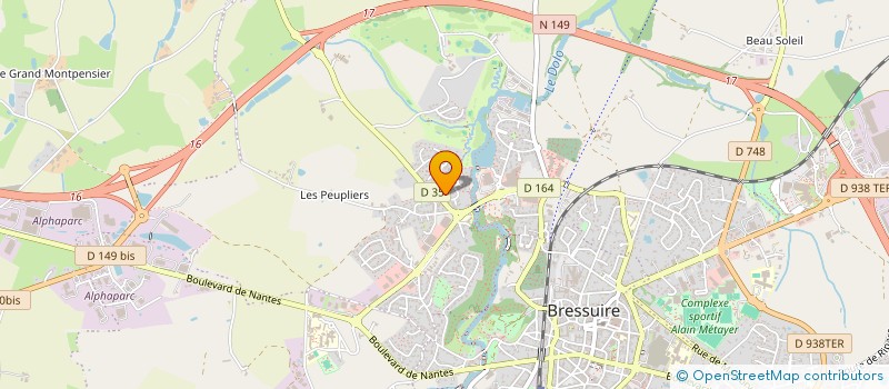 localisation de l'entreprise SOC BRESSUIRAISE BRICOLAGE ET MATERIAUX à BRESSUIRE