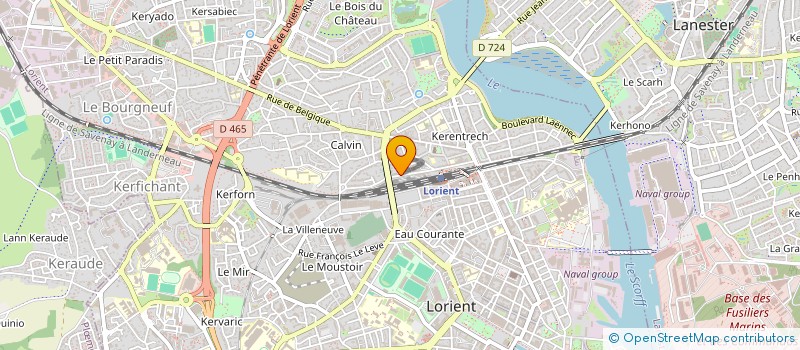 localisation de l'entreprise SOC BRETAGNE REPROGRAPHIE TECHNIQUE à LORIENT