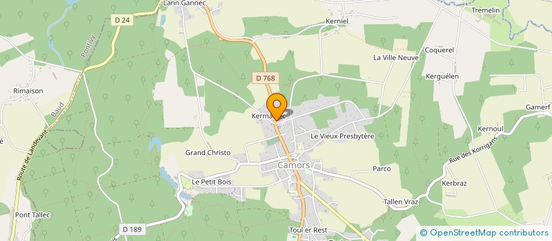 localisation de l'entreprise SOC BRETONNE ENREGISTREMENT SONORISATION à CAMORS