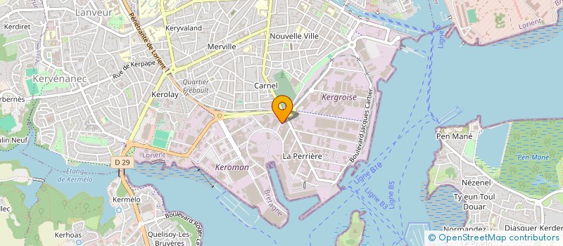 localisation de l'entreprise SOC BRETONNE EXPLOIT MARITIME à LORIENT