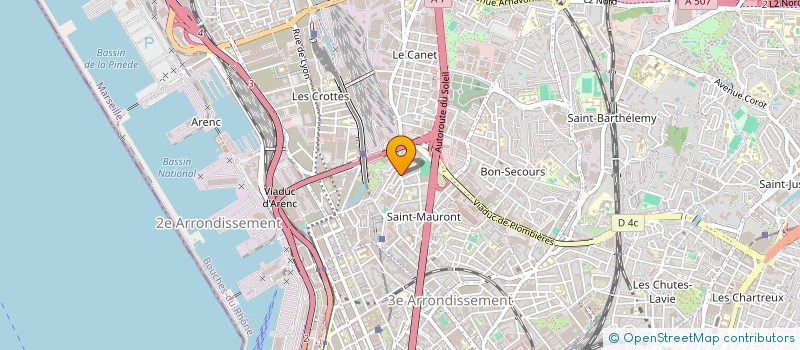 localisation de l'entreprise SOC BRICOL PYAT à MARSEILLE