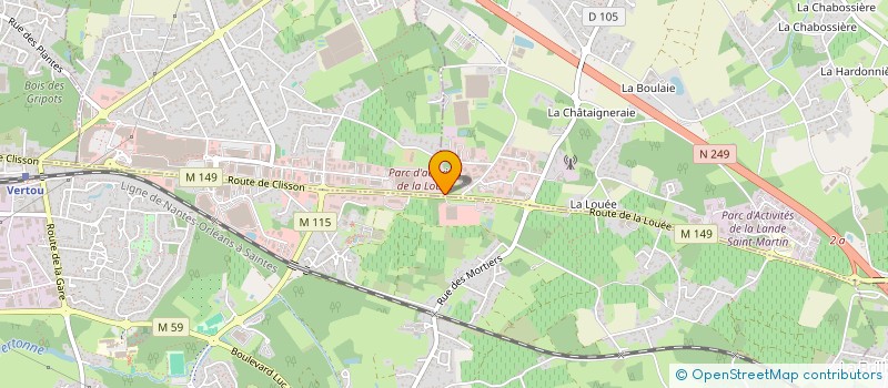 localisation de l'entreprise SOC BRICOLAGE CHALONGES SBC à BASSE-GOULAINE