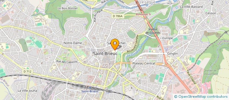 localisation de l'entreprise SOC BRIOCHINE SERVICE INFORMATIQUE à SAINT-BRIEUC