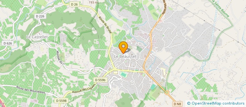 localisation de l'entreprise SOC BRUNA MARTINELLI  LE BEAUSSET