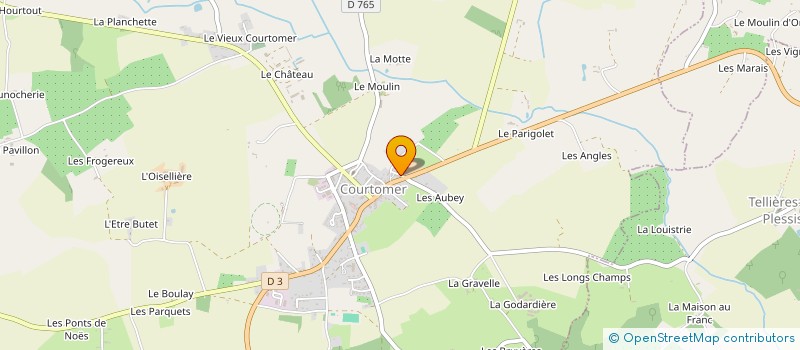 localisation de l'entreprise SOC BRUNEAU AXEL ET MARTIAL à COURTOMER