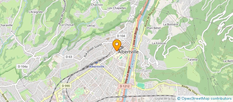 localisation de l'entreprise SOC BUTTERFLY  ALBERTVILLE