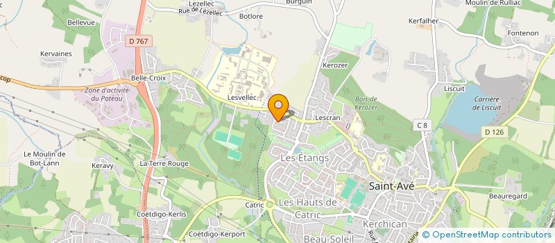 localisation de l'entreprise SOC C B O CONSTRUCTION BATIMENTS OUEST  SAINT-AVE