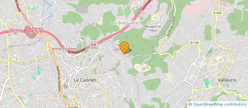 localisation de l'entreprise SOC C COM à MOUGINS
