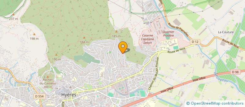 localisation de l'entreprise SOC C I D F  HYERES