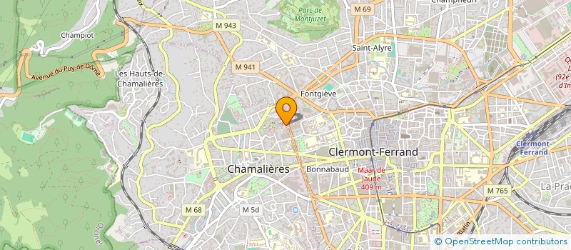 localisation de l'entreprise SOC C I P A à CHAMALIERES
