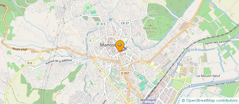 localisation de l'entreprise SOC CAFE GLACIER à MANOSQUE