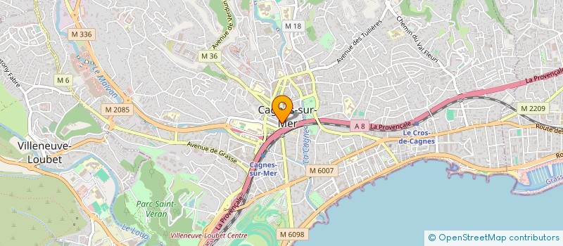 localisation de l'entreprise SOC CAGNOISE DE DISTRIBUTION ALIMENTAIRE à CAGNES-SUR-MER