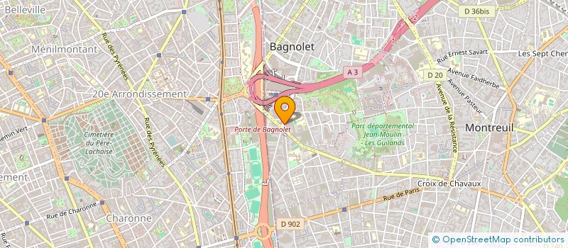 localisation de l'entreprise SOC CAMBIS ET FILS à BAGNOLET