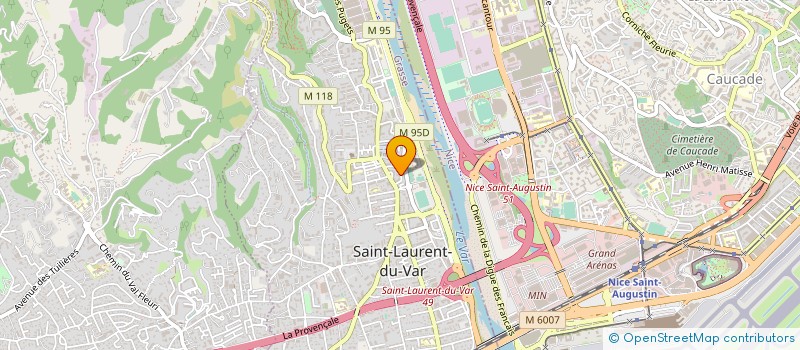 localisation de l'entreprise SOC CANAL DE LA RIVE DROITE DU VAR à SAINT-LAURENT-DU-VAR
