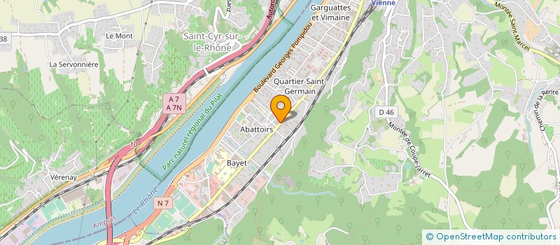 localisation de l'entreprise SOC CANNOISE AUTOMOBILE SA à VIENNE
