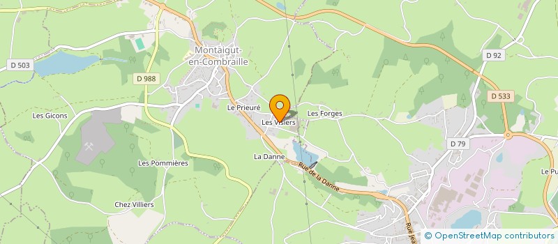 localisation de l'entreprise SOC CAOUTCHOUTIERE DE MONTAIGUT à MONTAIGUT-EN-COMBRAILLE