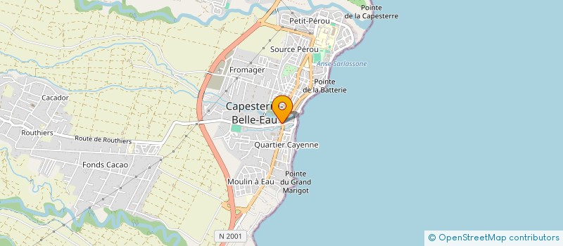 localisation de l'entreprise SOC CAPESTERIENNE TRAVAUX à CAPESTERRE-BELLE-EAU