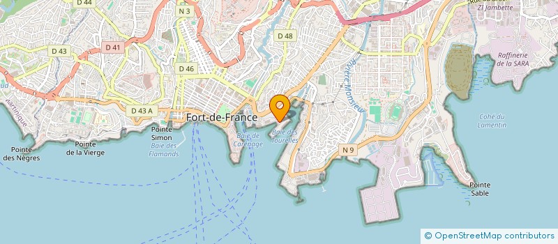 localisation de l'entreprise SOC CARAIBE DE TRANSPORTS à FORT-DE-FRANCE