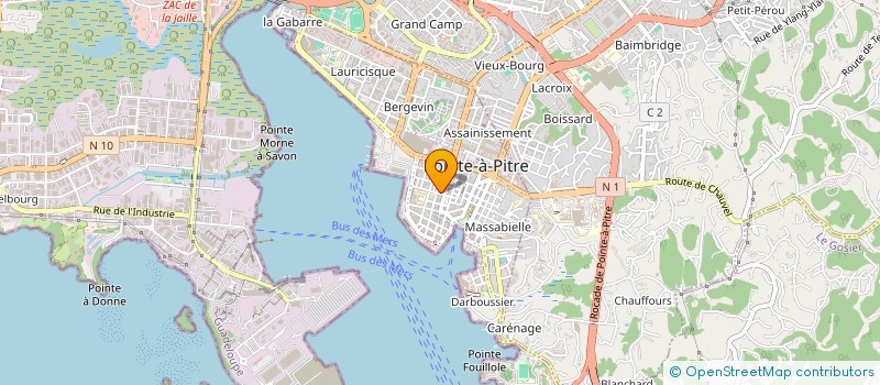 localisation de l'entreprise SOC CARAIBE LIBRAIRIE ET PAPETERIE à POINTE A PITRE