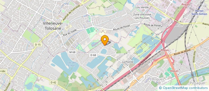 localisation de l'entreprise SOC CARBONNAISE BATIMENT TRAVAUX PUBLICS à ROQUES