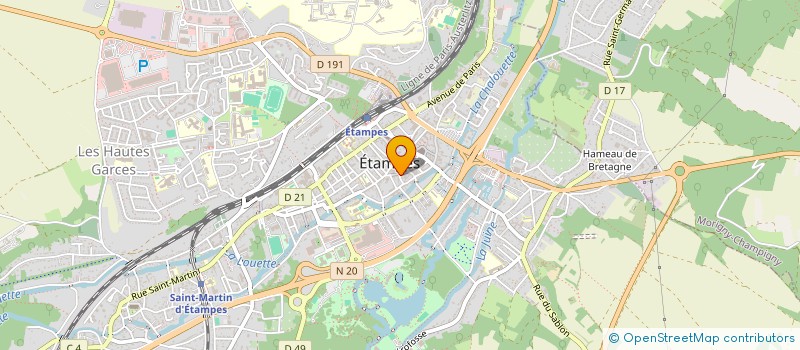 localisation de l'entreprise SOC CARBURANTS FLEURY RN 445 à ETAMPES