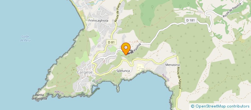 localisation de l'entreprise SOC CARGESIENNE DE BOULANGERIE  CARGESE